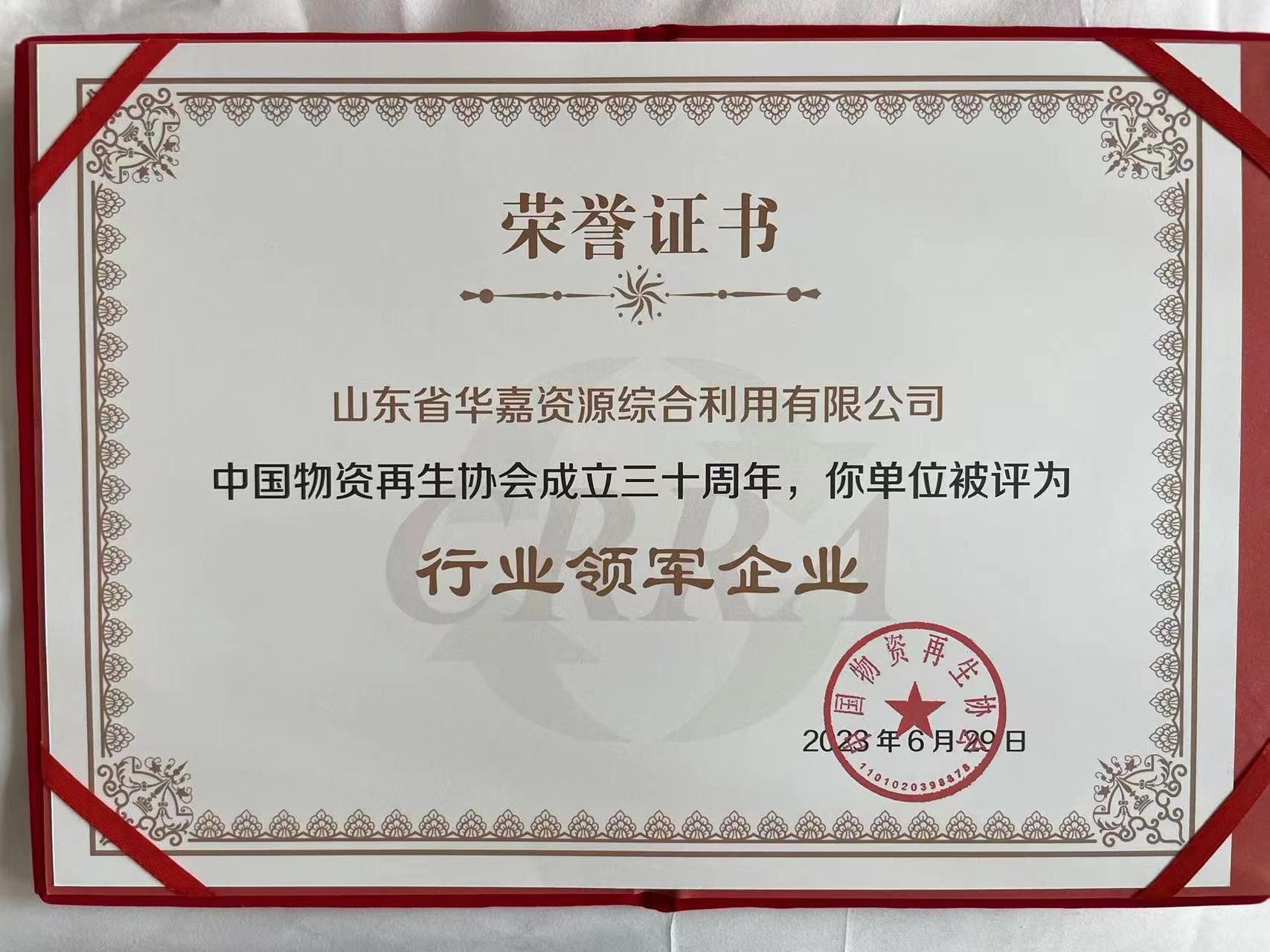 喜报｜山东省物资再生协会会员单位荣获中国物资再生协会大奖(图2)